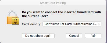 macos sierra smart card|Enabling Smart Card for Mac OS (Sierra) .